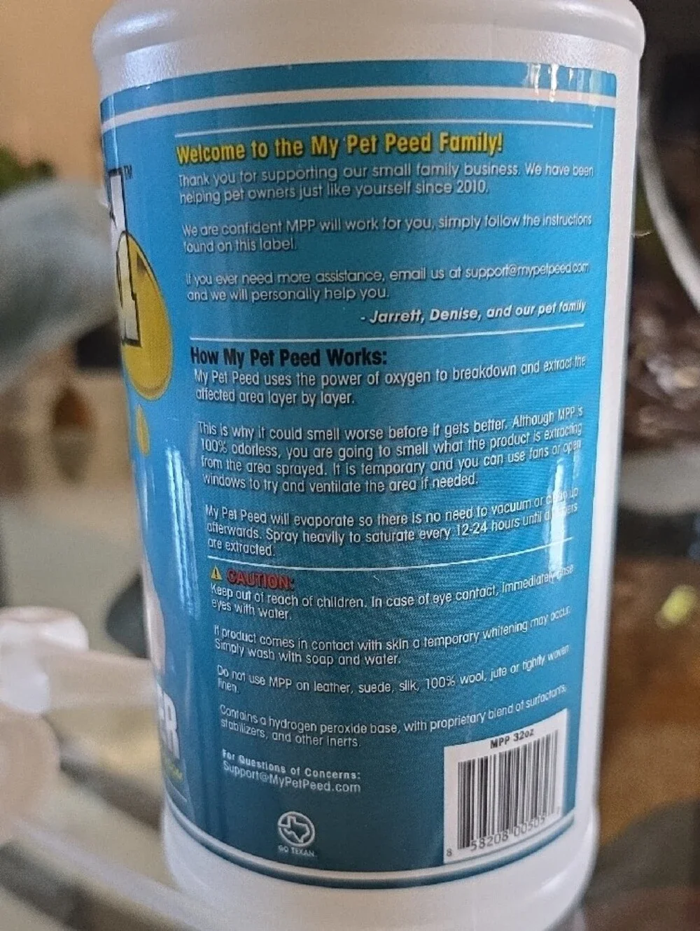 My Pet Peed Pet Urine Remover Spray Bottle -32oz